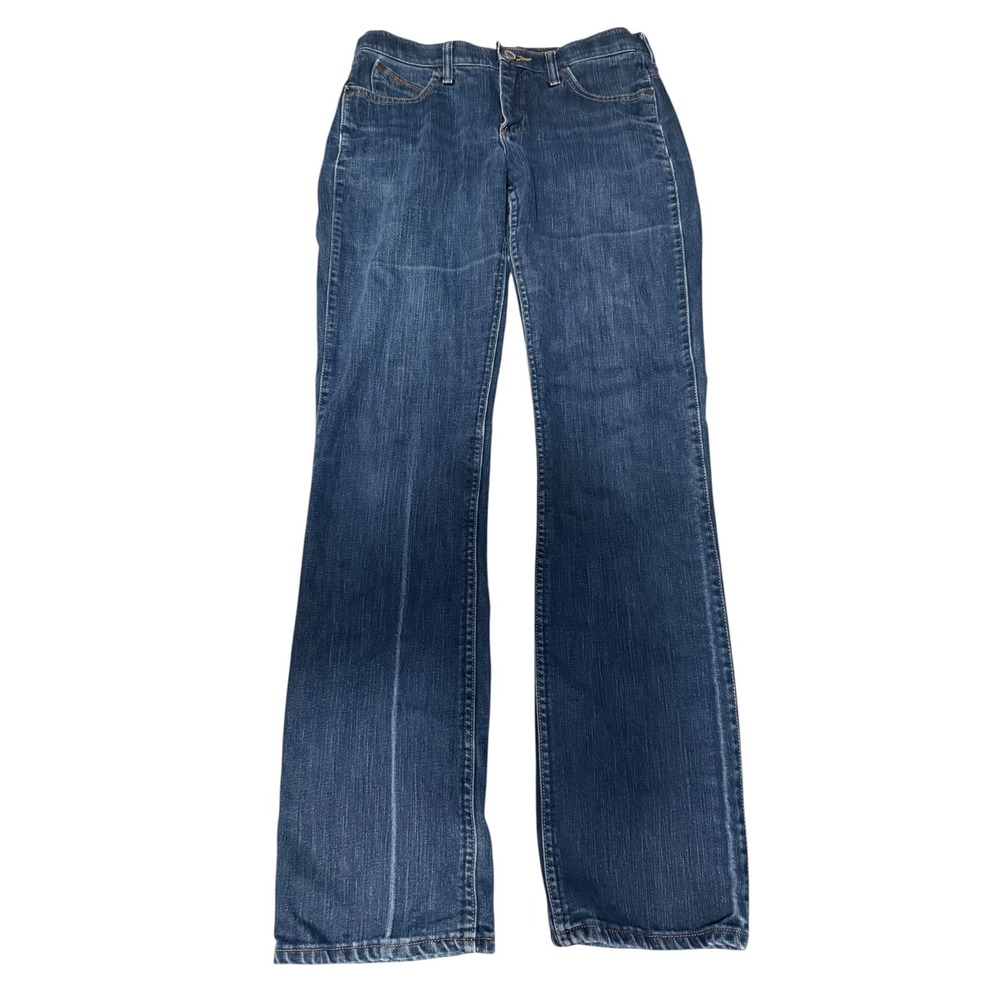 Wrangler Q-Baby Ultimate Riding Jeans Dark Wash Bootcut Denim 7/8x36 WRQ20DD
